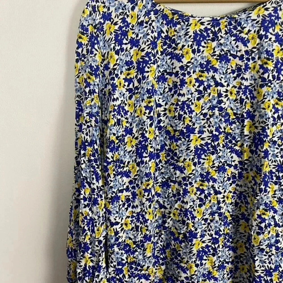 Old Navy Yellow and Blue Floral Shift Dress - Picture 2 of 11